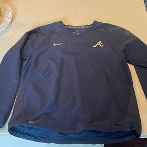 Nike Atlanta Braves - Med -Navy Golf Pullover